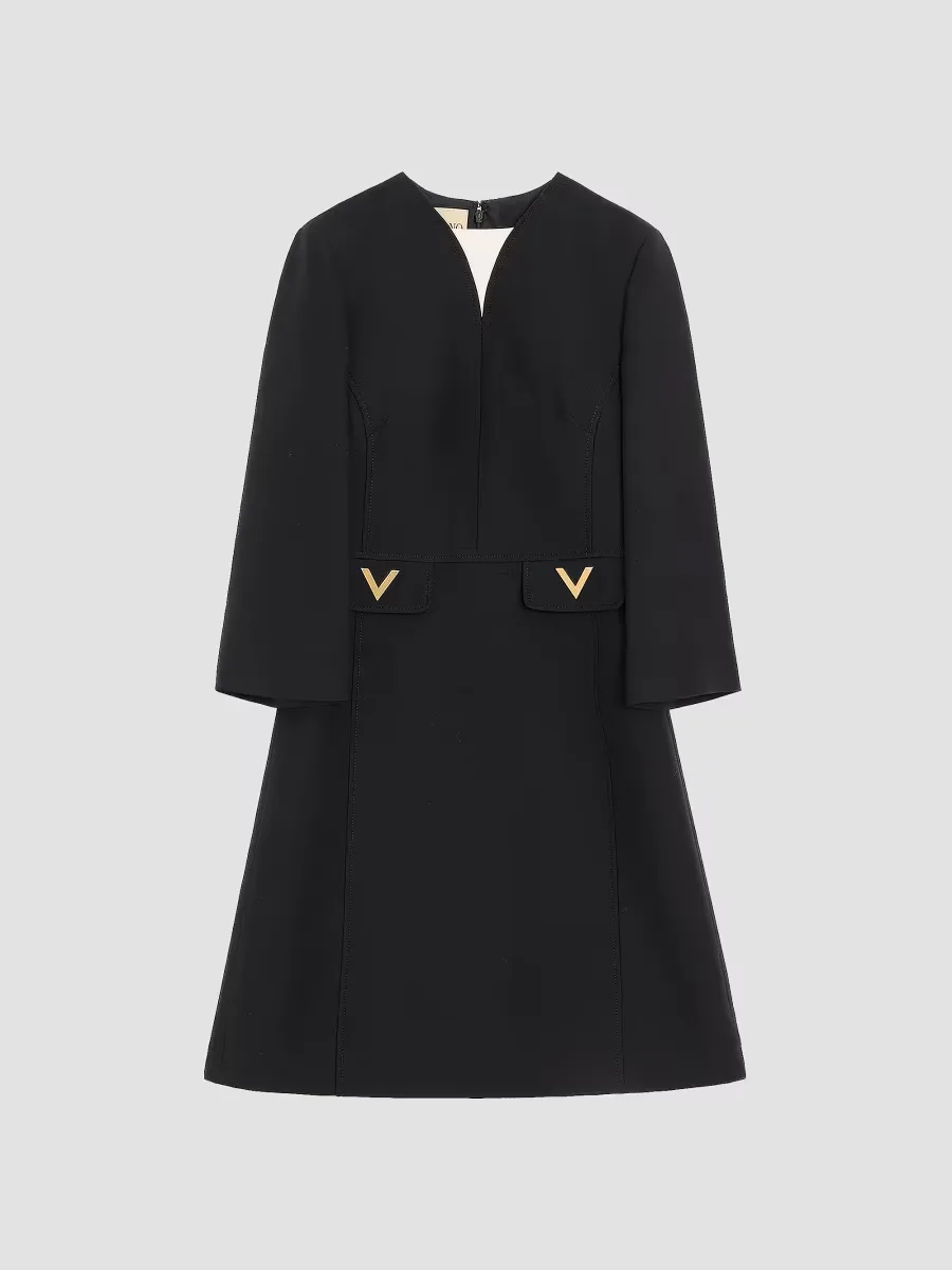 Crepe Couture Midi Dress