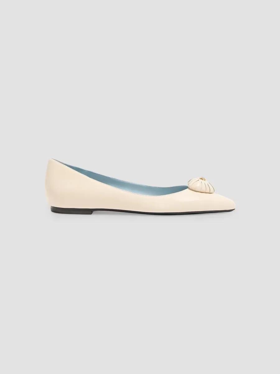 Coeur Royal Kidskin Ballerinas by Valentino
