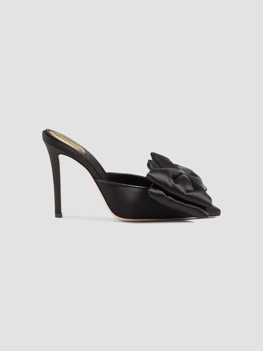 Yolande 105MM Satin Mules by Valentino