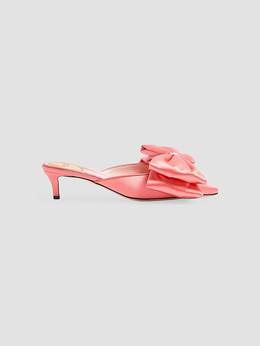 Yolande 45MM Satin Mules by Valentino
