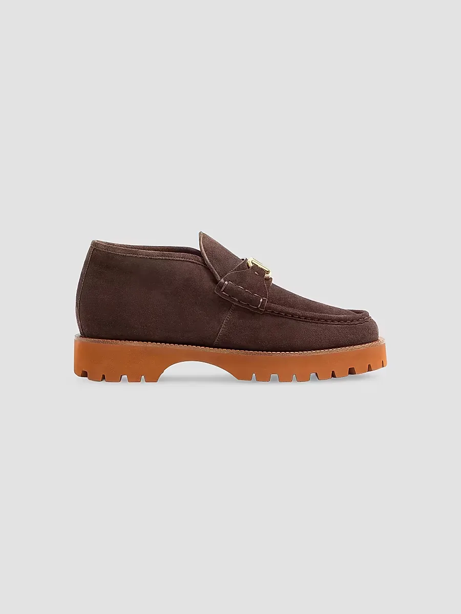 Lord Chunky Ankle Boots in Split Leather by Valentino