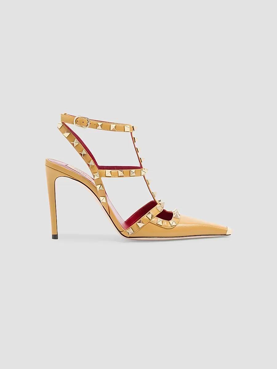 Rockstud Kidskin 100MM Pumps by Valentino