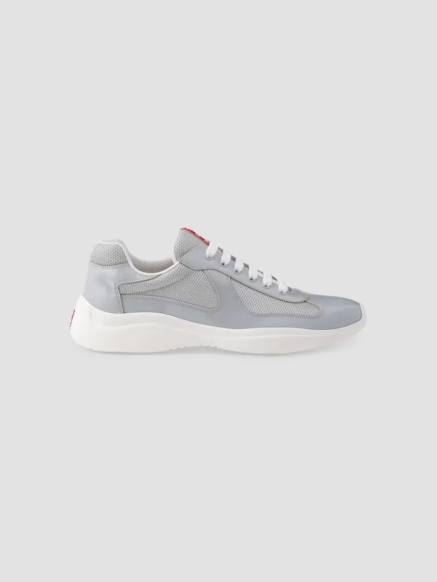 Prada Patent Leather and Technical Fabric Americas Cup Sneakers