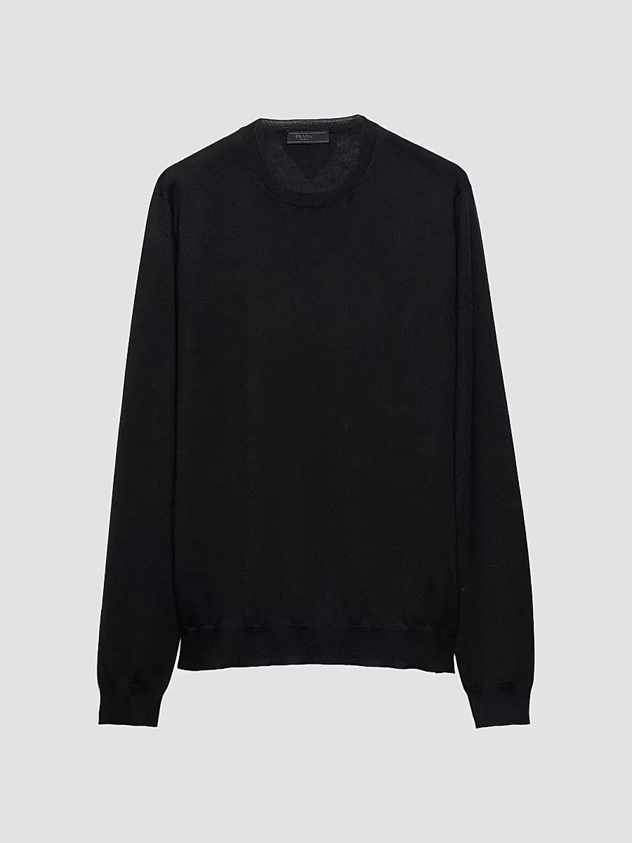 Cashmere and Silk Crewneck Sweater by Prada