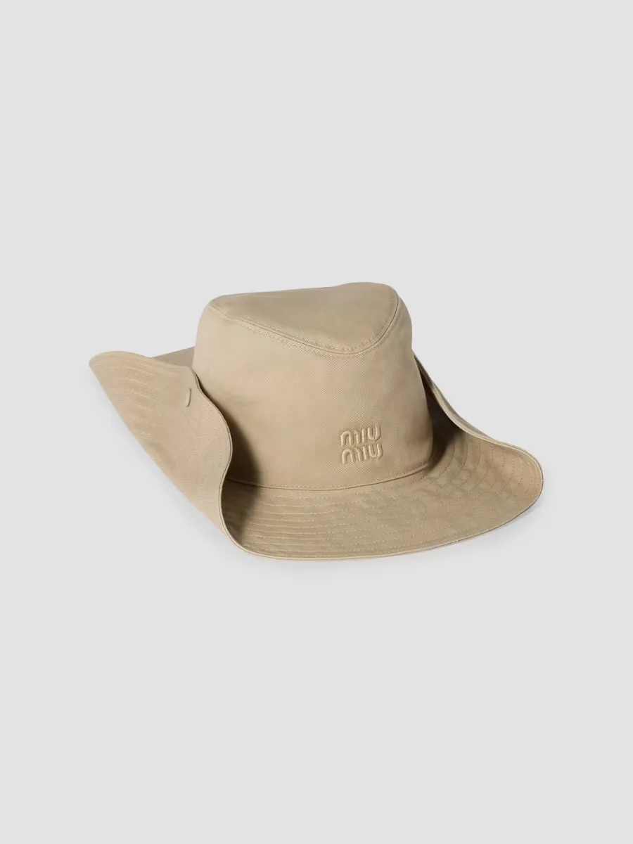 Gabardine Cowboy Hat by Miu Miu