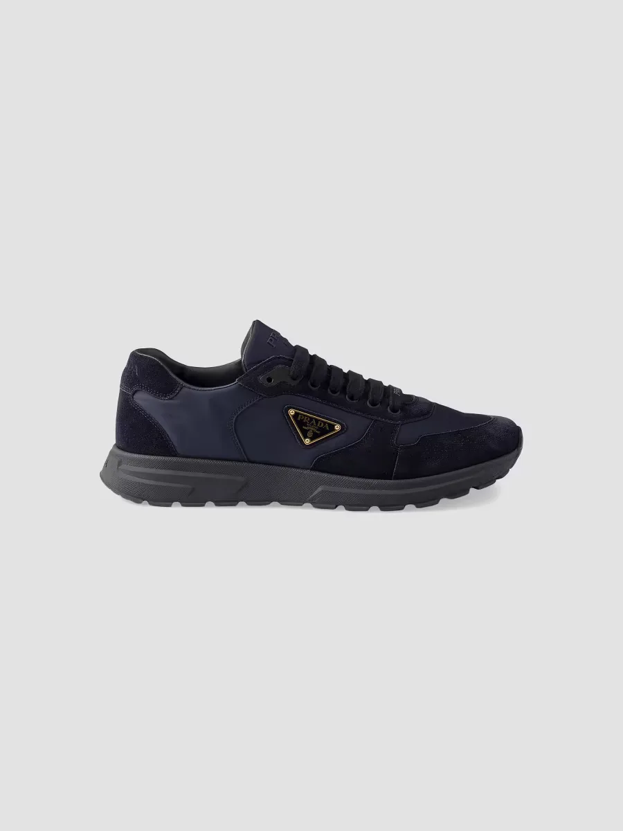 Prax 2.0 Re-Nylon and Suede Sneakers by Prada