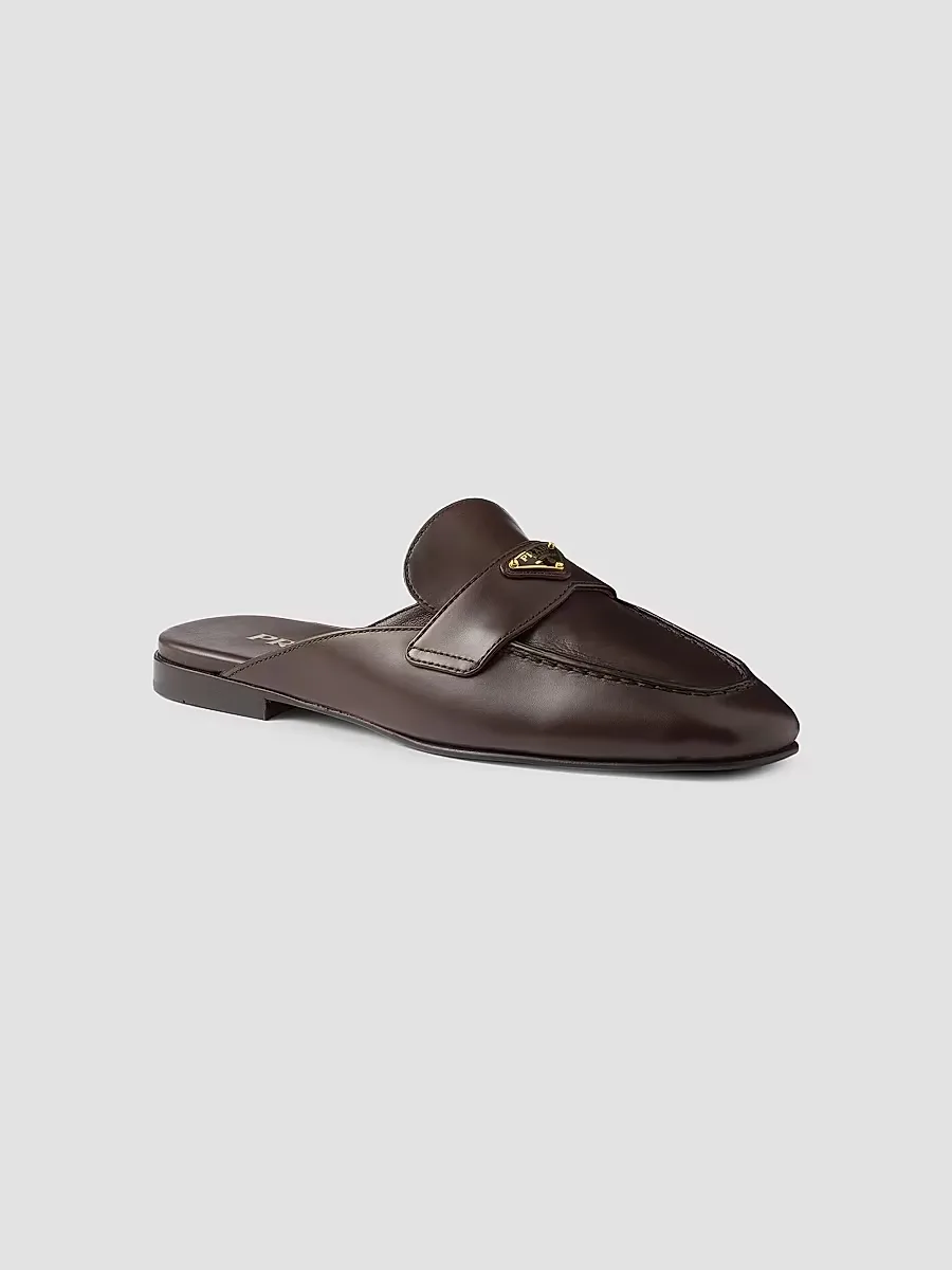 Leather Mules by Prada