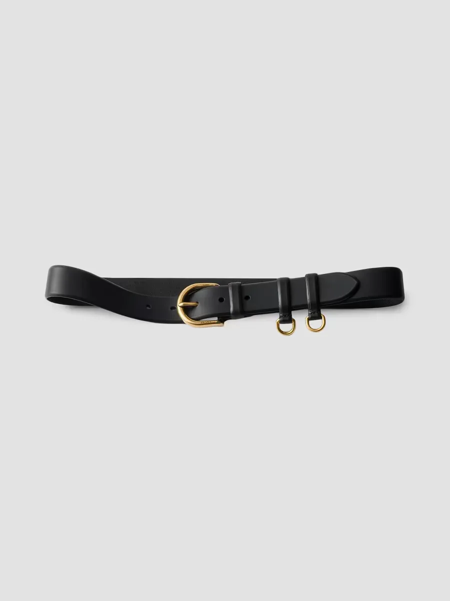 Leather Belt by Prada