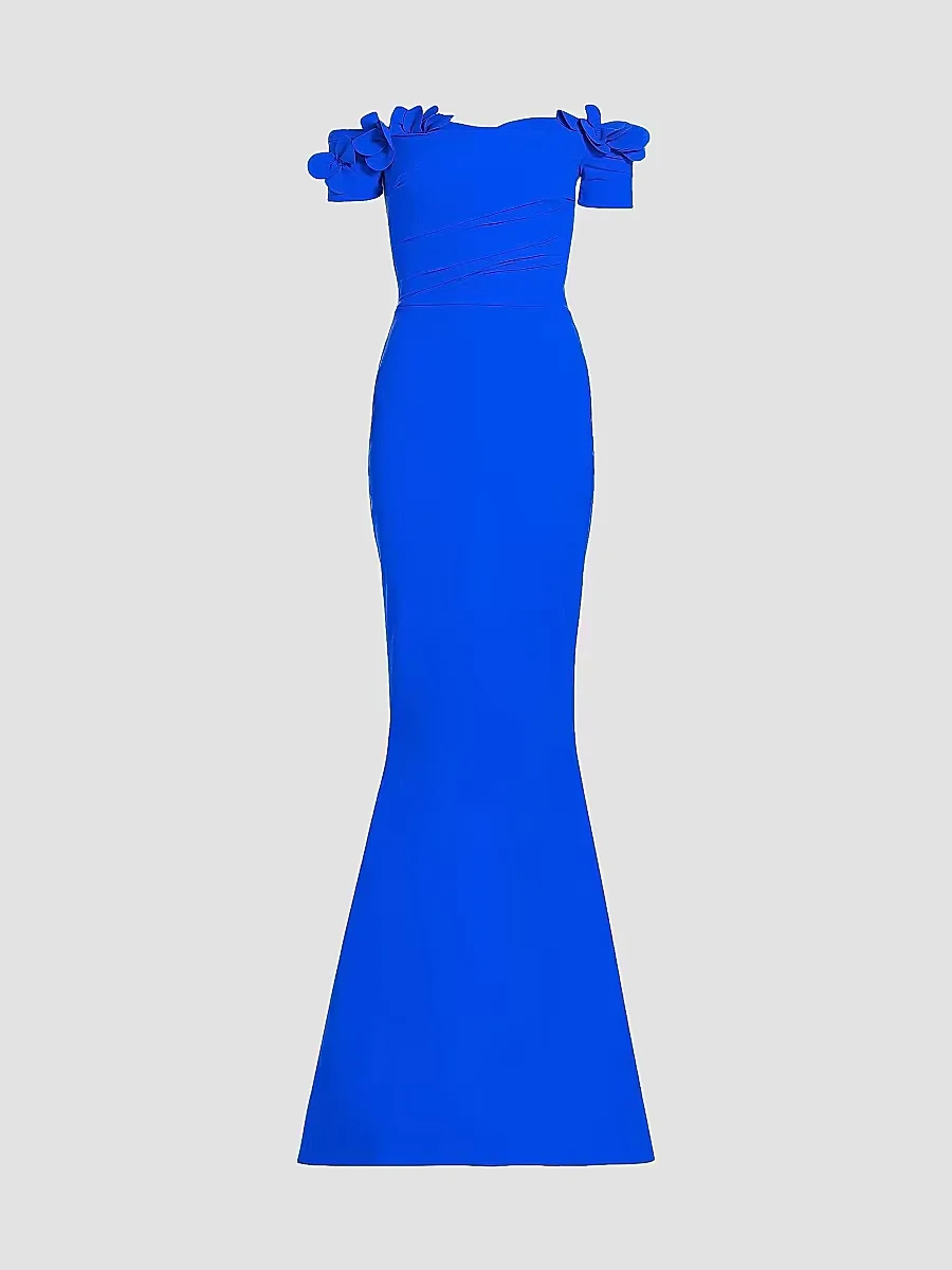 Yiana Floral Appliqu Gown by Chiara Boni La Petite Robe