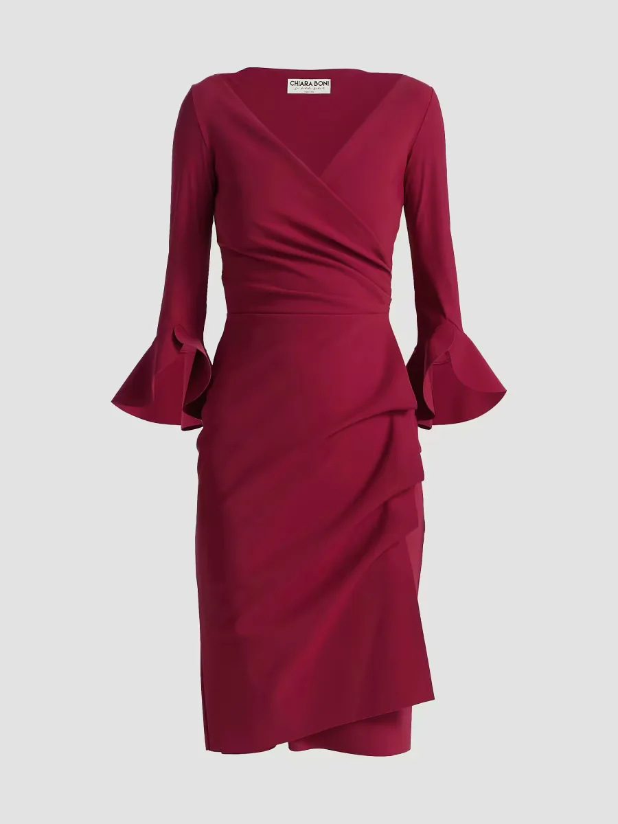 Trina Ruffle Sheath Dress by Chiara Boni La Petite Robe
