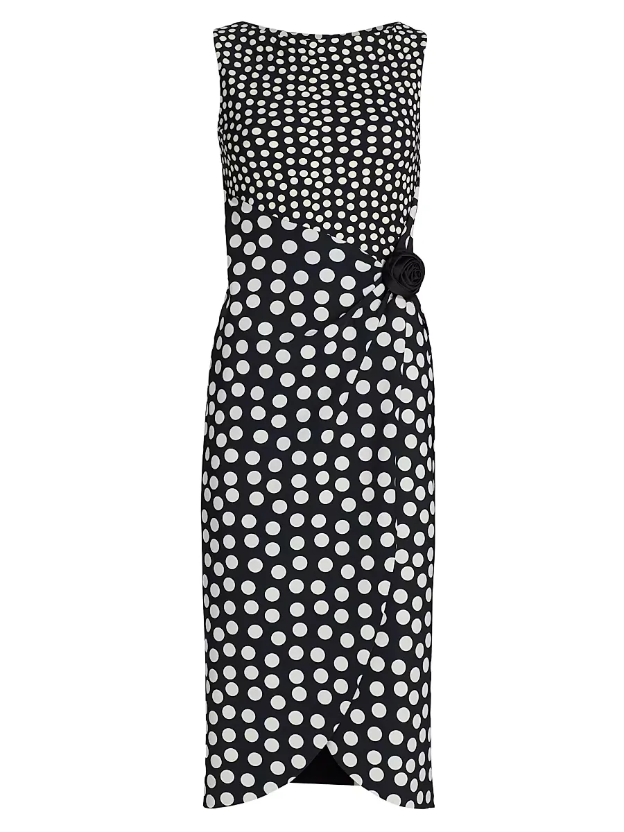 Gekan Rose Appliqu Jersey Dress by Chiara Boni La Petite Robe