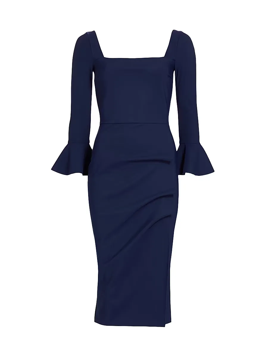 Astra Gathered Jersey Midi-Dress by Chiara Boni La Petite Robe