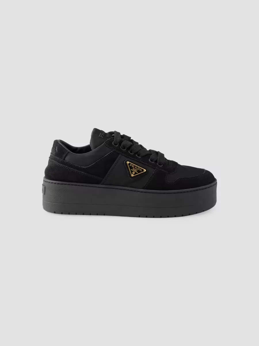 Downtown Bold Re-Nylon and Suede Sneakers