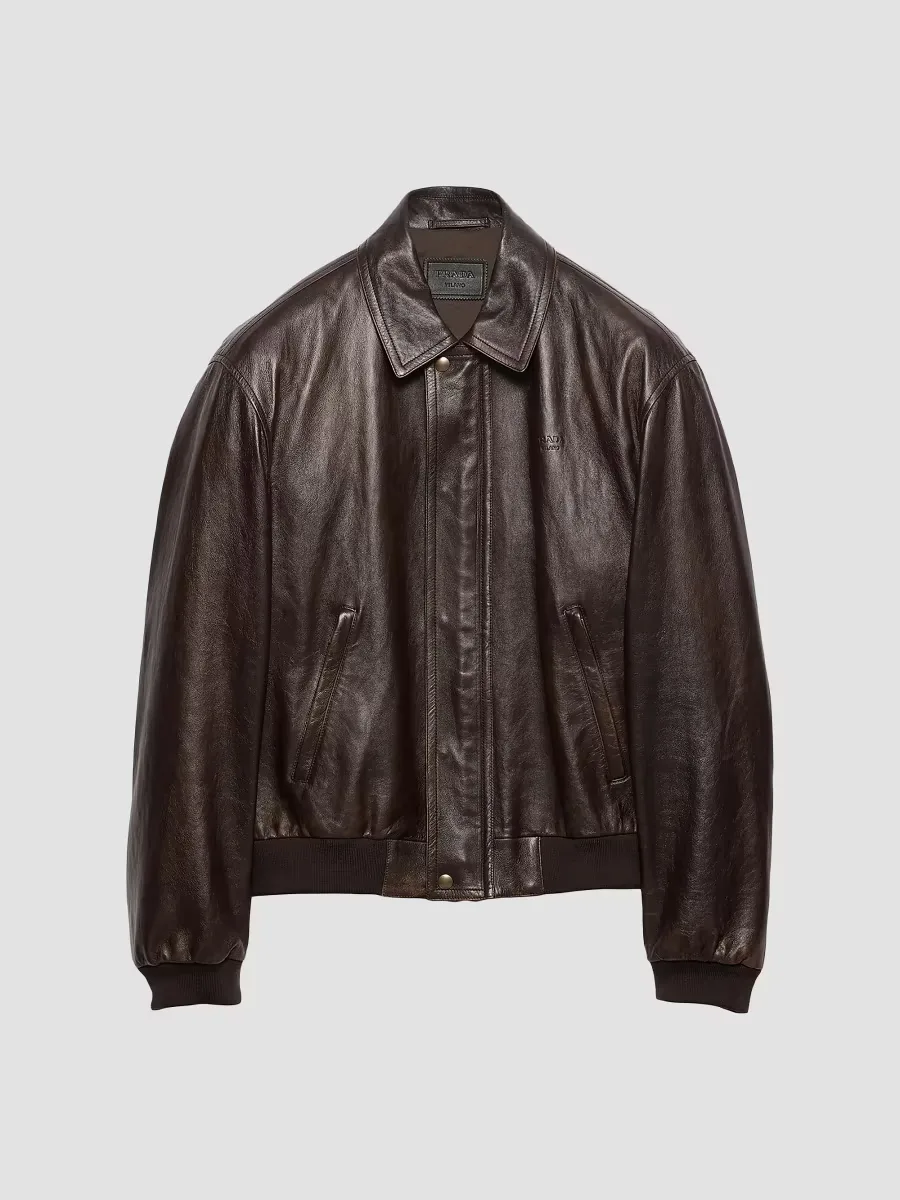 Nappa Leather Bomber Jacket