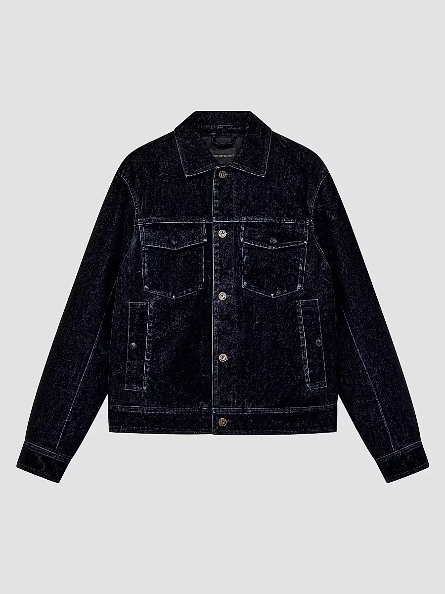 Emporio Armani Flocked Denim Jacket by Armani