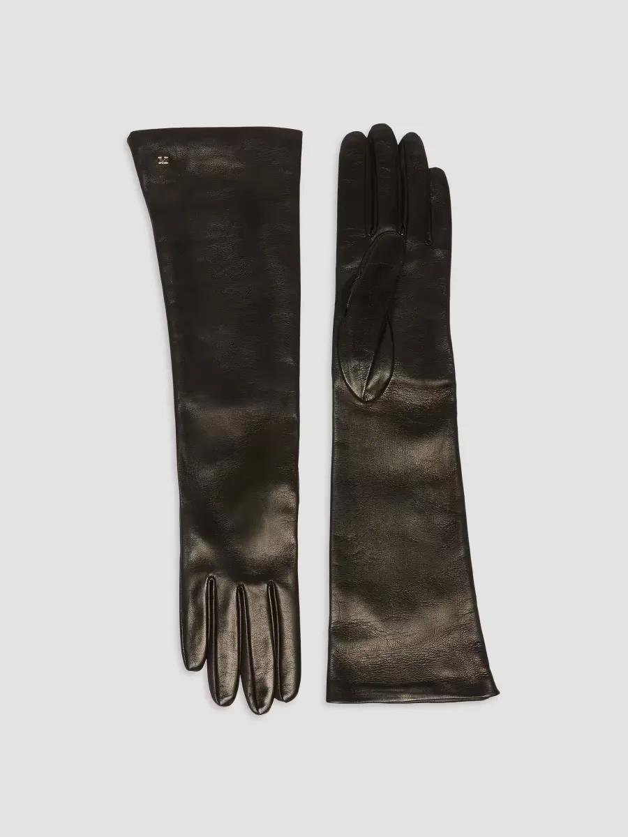 Long Nappa Leather Gloves by Max Mara