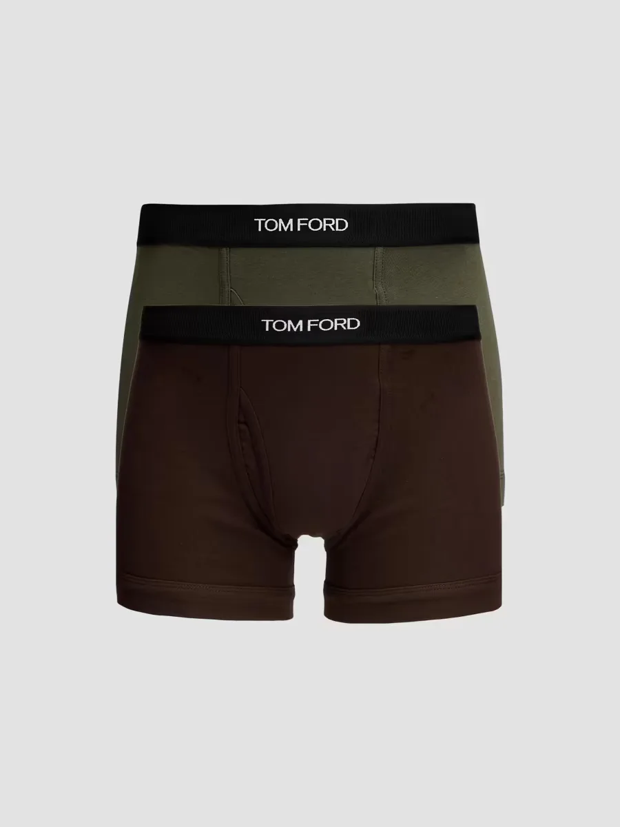 Cotton Boxer Briefs 2-Pack by Tom Ford