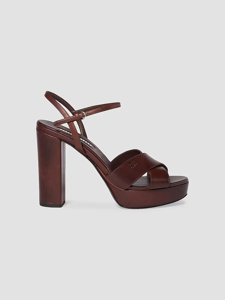 Leather Platform Sandals