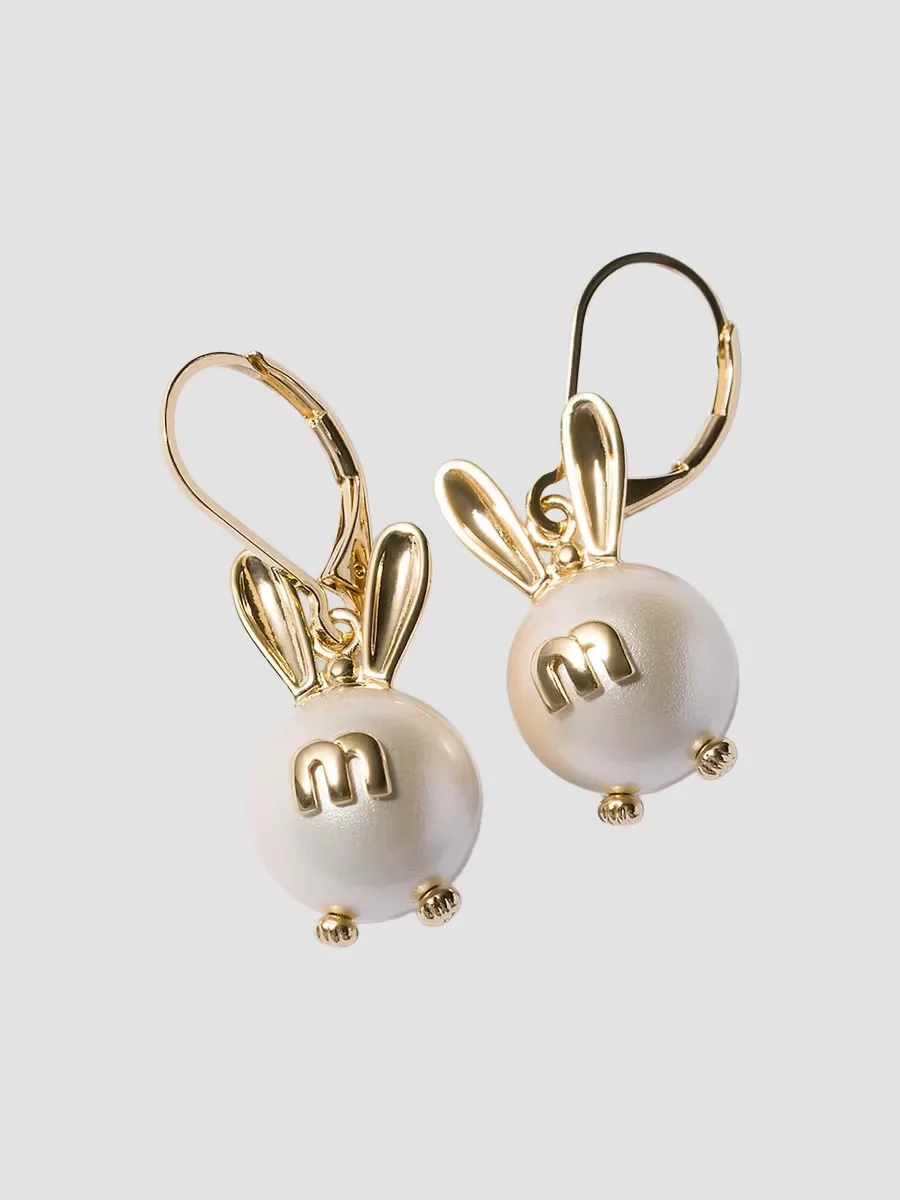 Metal Earrings by Miu Miu
