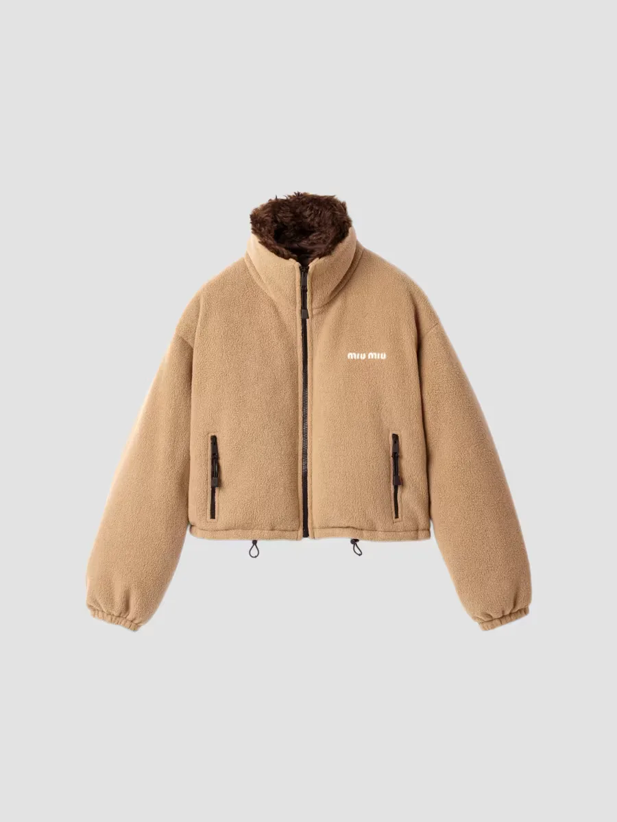 Fleece Down Jacket by Miu Miu