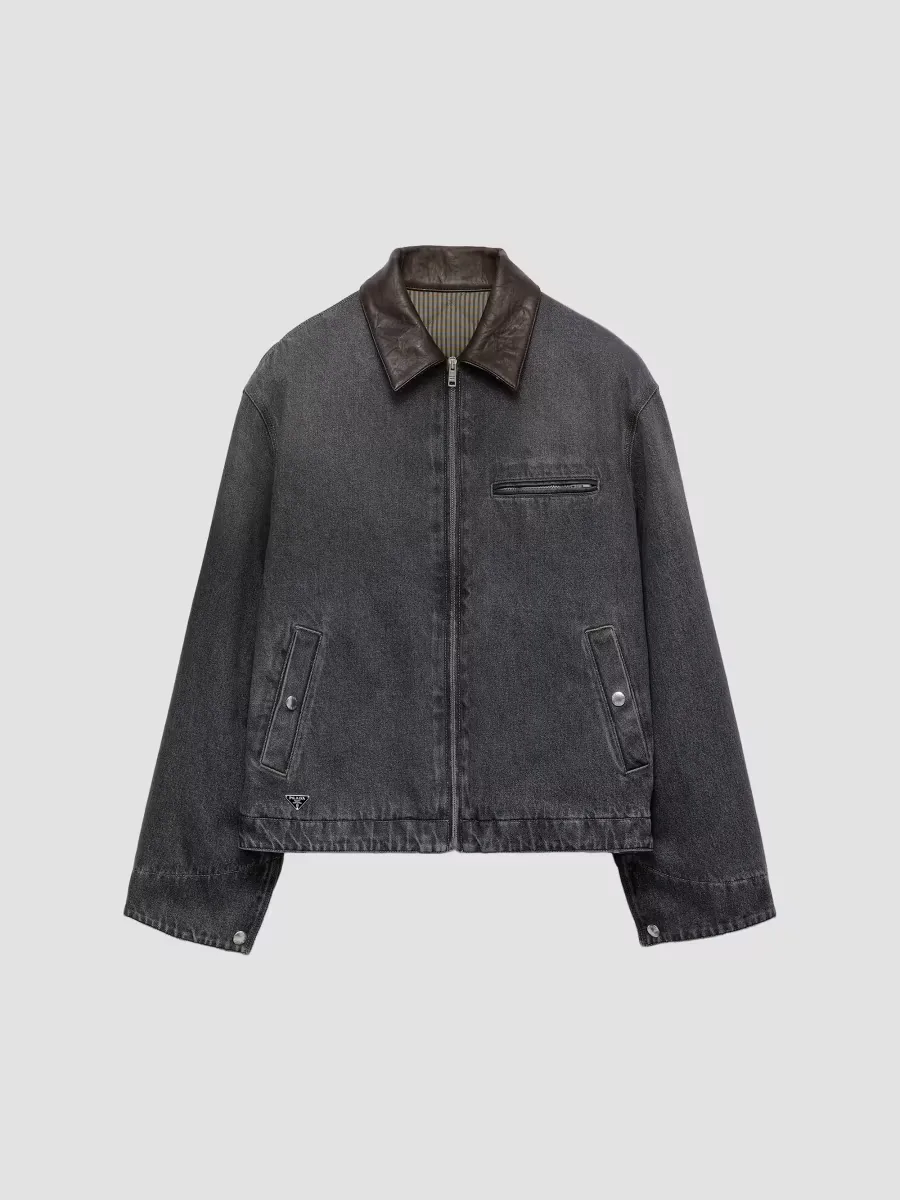 Denim Blouson Jacket by Prada