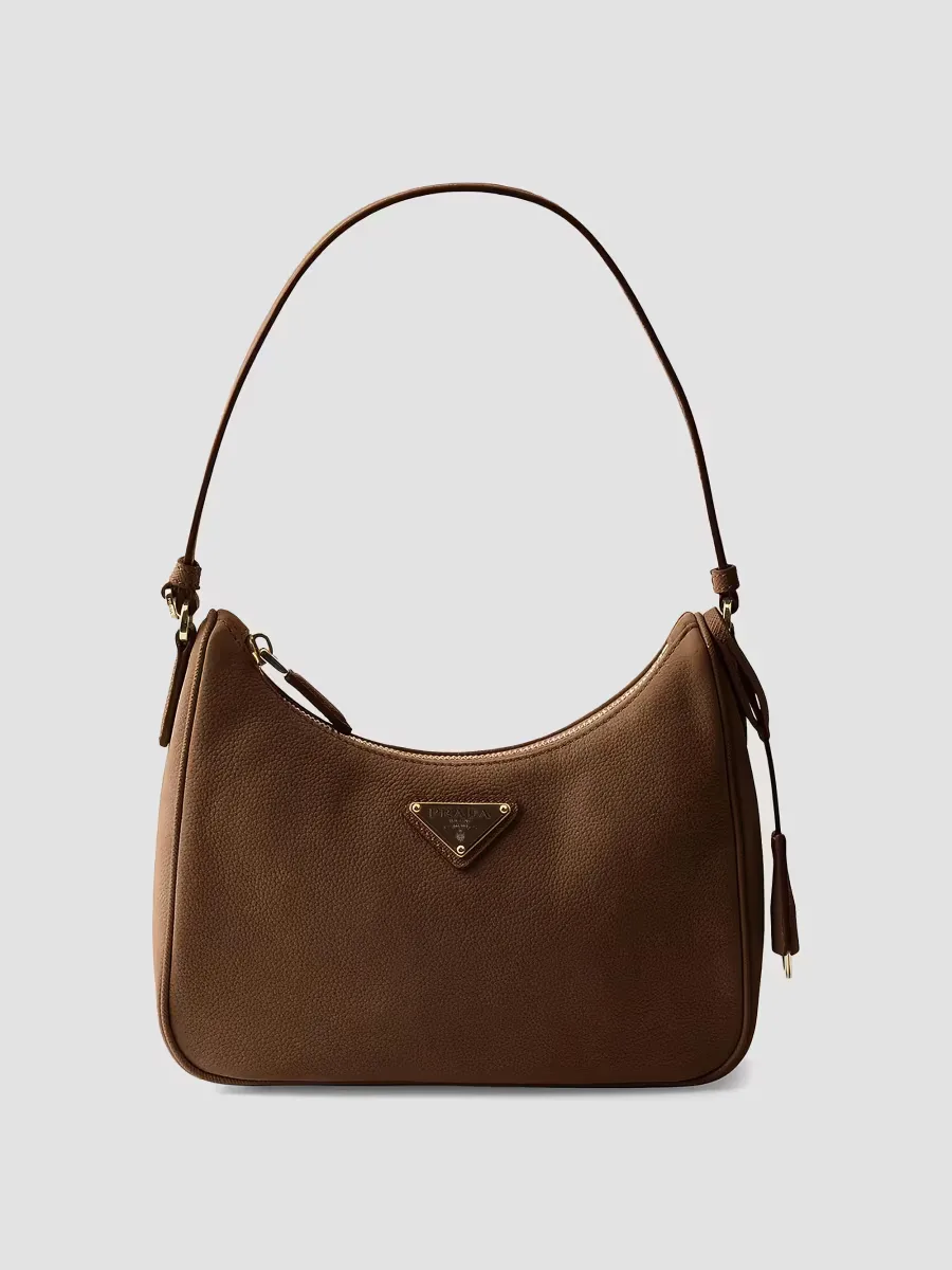 Re-Edition 2005 Nubuck and Saffiano Leather Shoulder Bag