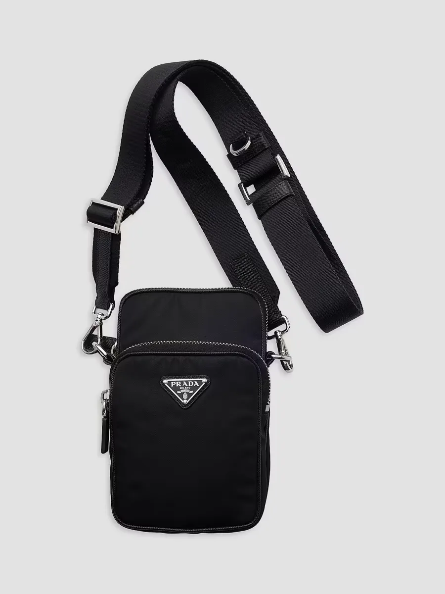 Nylon and Saffiano Leather Smartphone Case by Prada