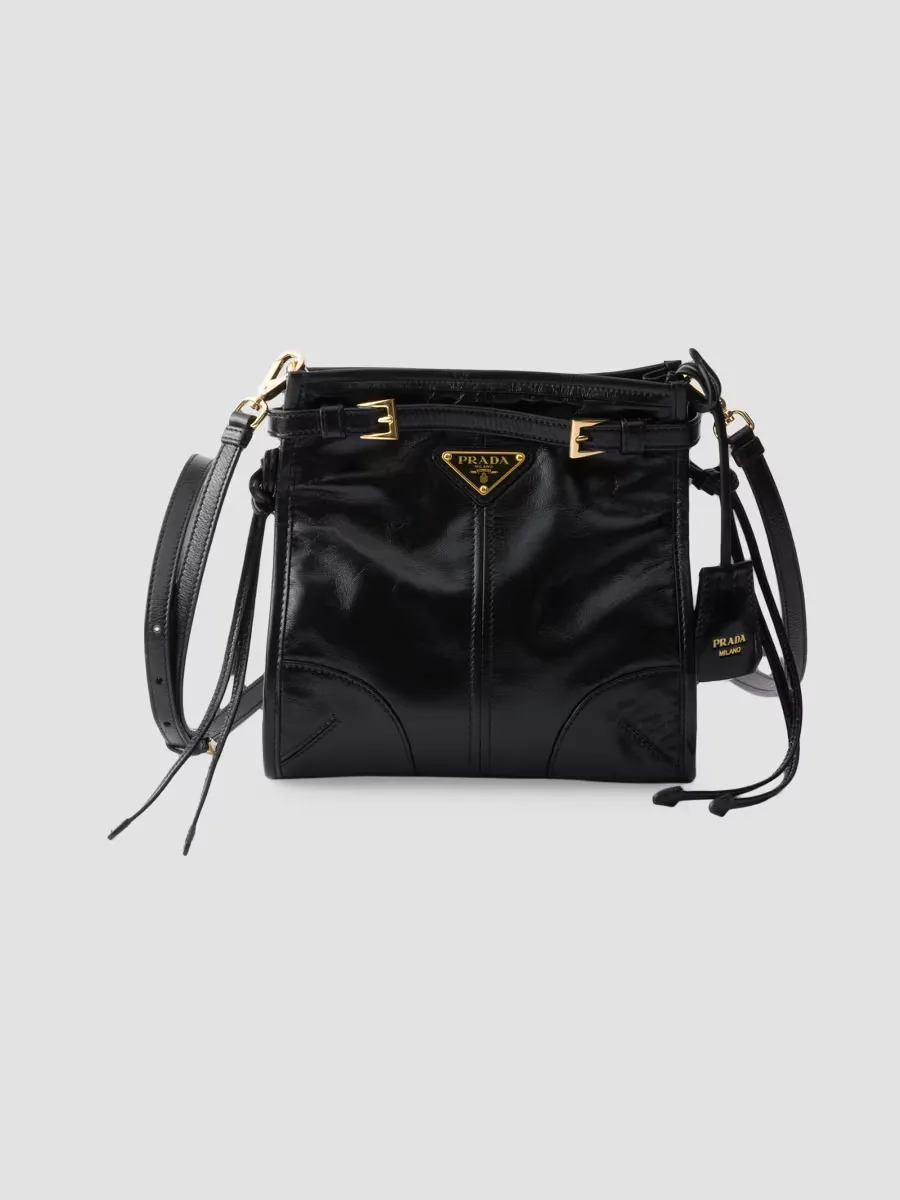 Bonnie Leather Mini Shoulder Bag by Prada