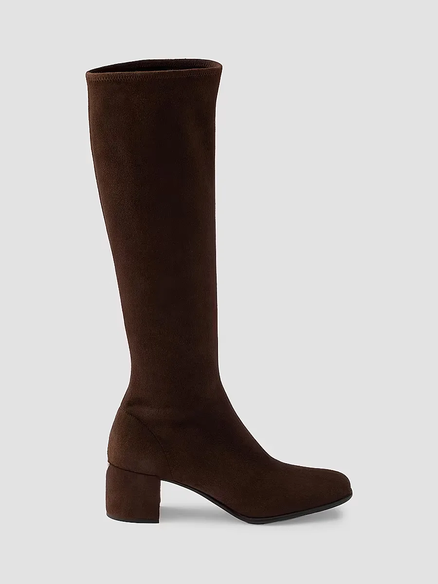 Stretch Suede Boots by Prada