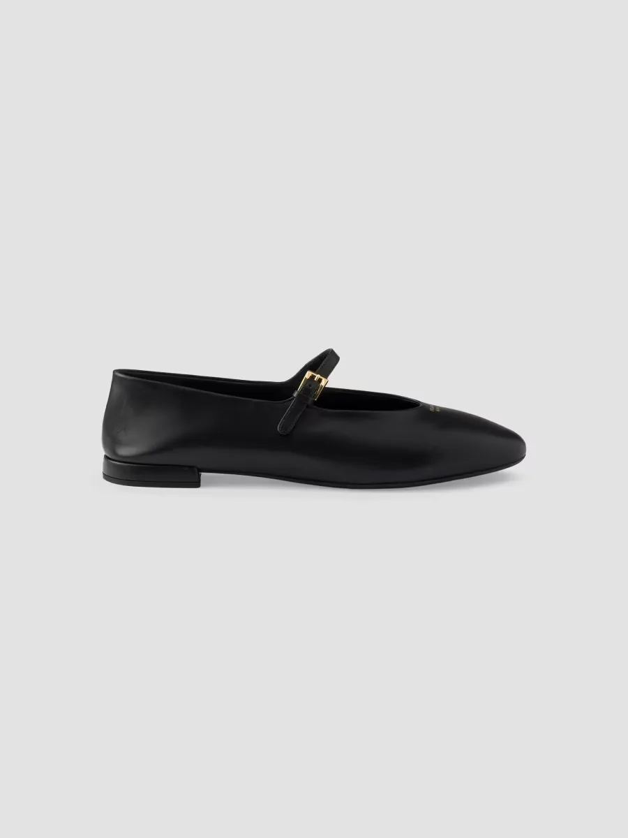 Leather Ballerinas by Prada