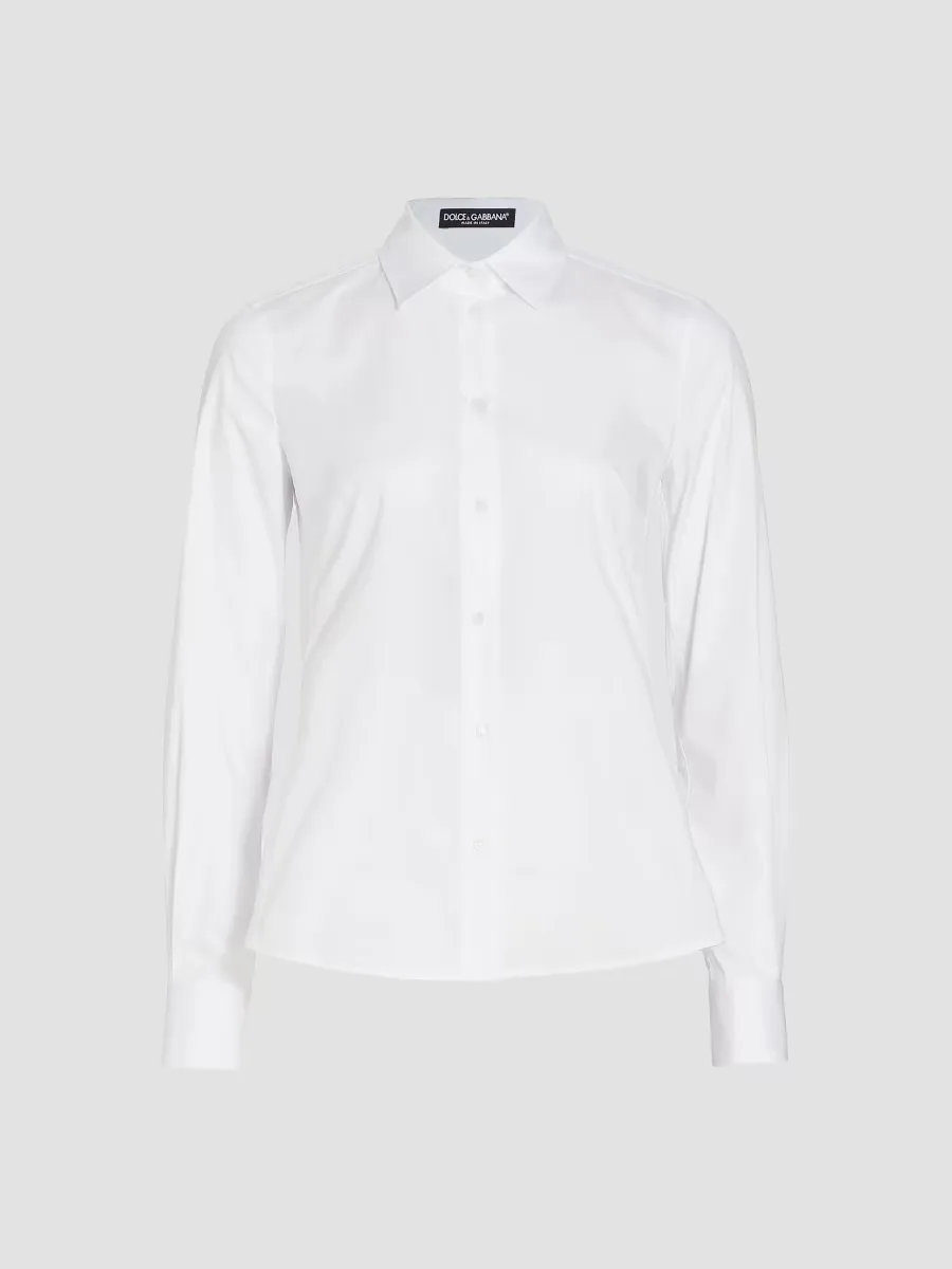 Stretch-Poplin Button-Down Shirt by Dolce & Gabbana