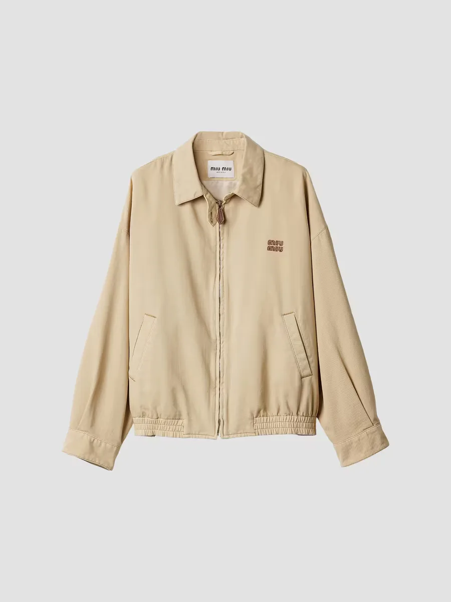 Light Denim Blouson Jacket by Miu Miu