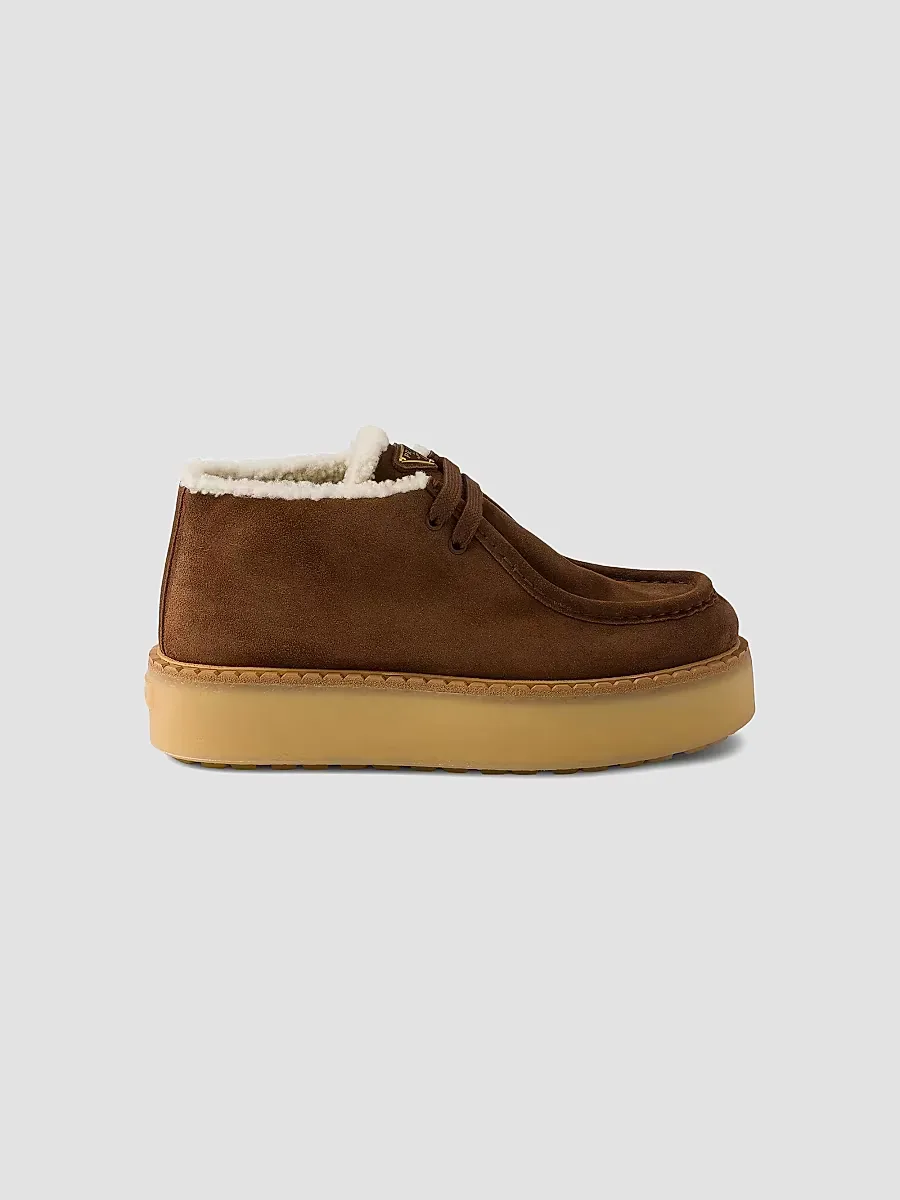 Suede Chukka Boots by Prada