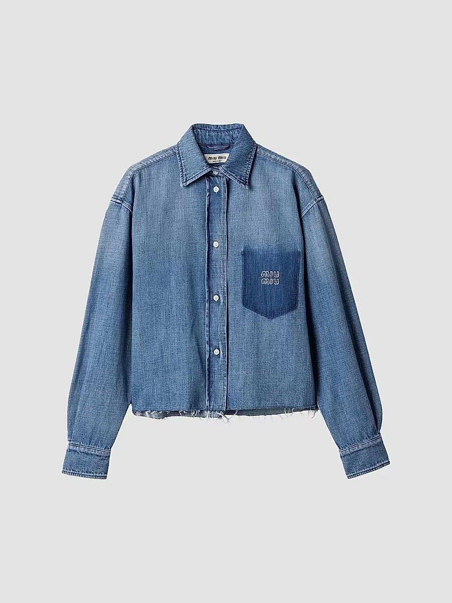 Denim Shirt by Miu Miu