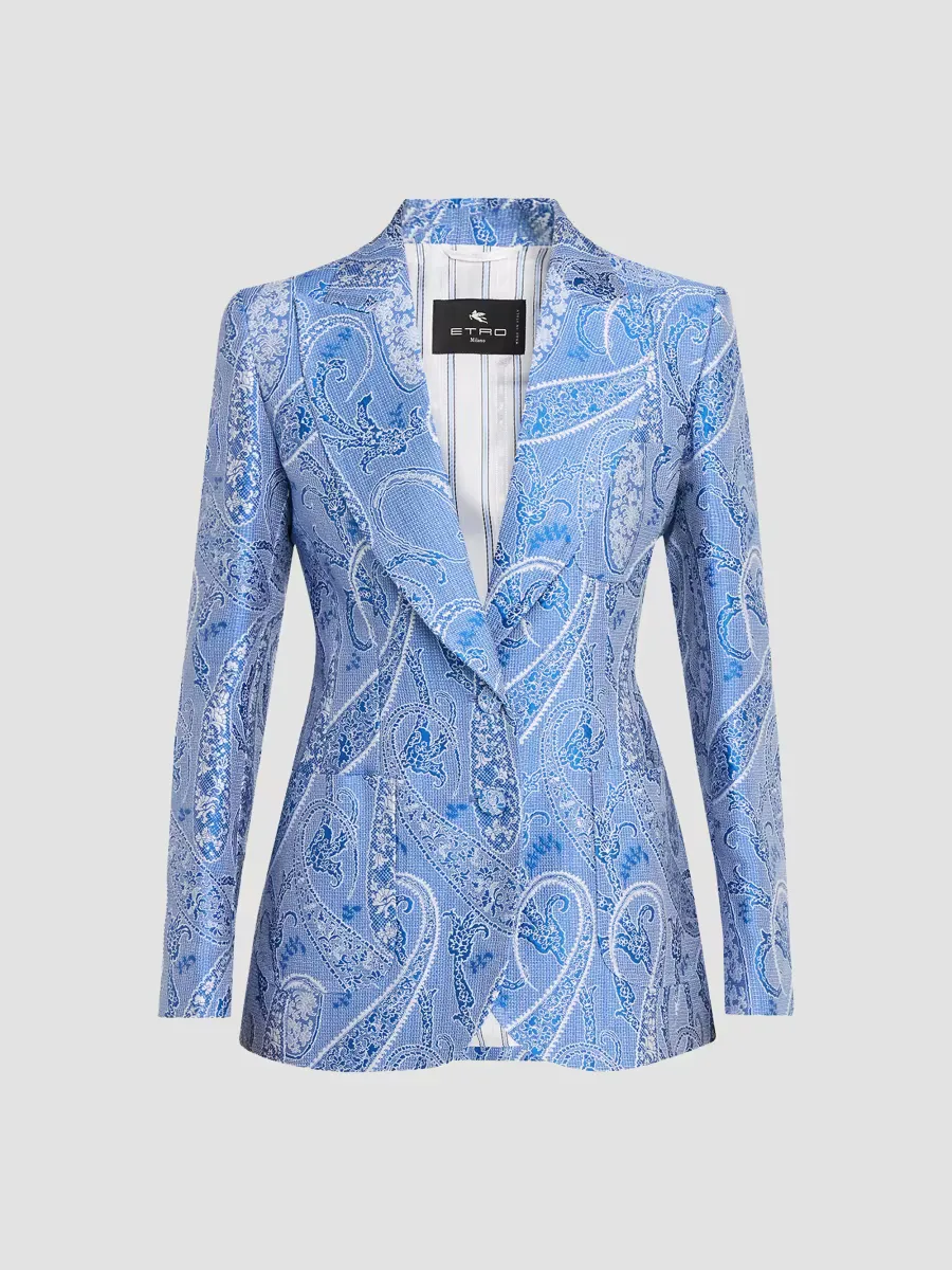 Paisley Single-Breasted Blazer by ETRO
