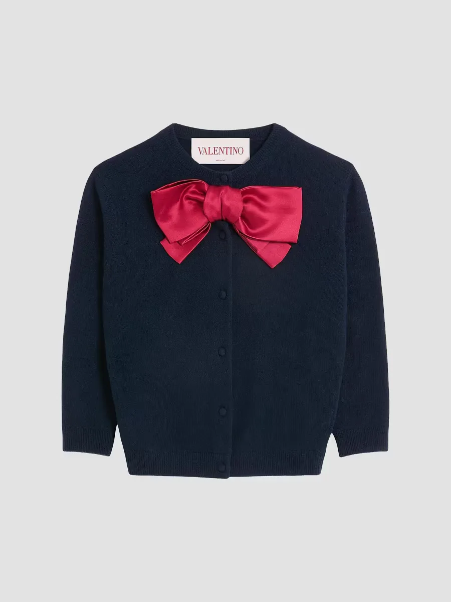 Cardigan with Bow by Valentino