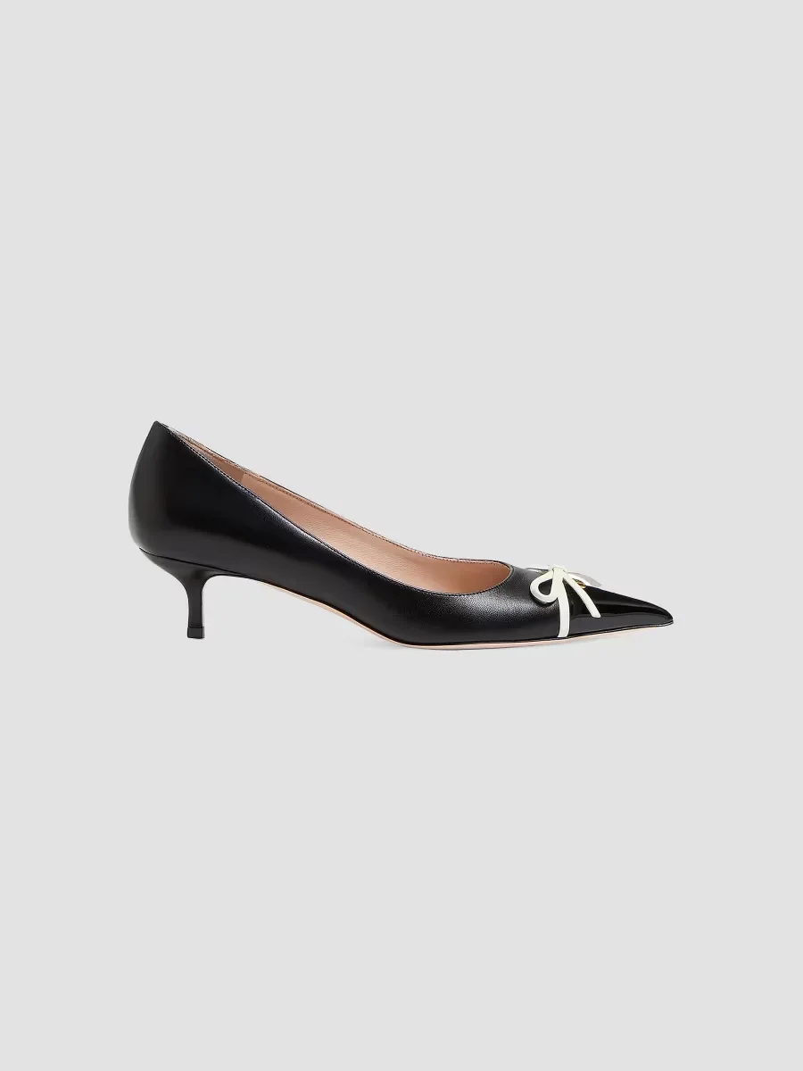 Bepointy 45MM Pumps in Patent Leather and Kidskin by Valentino