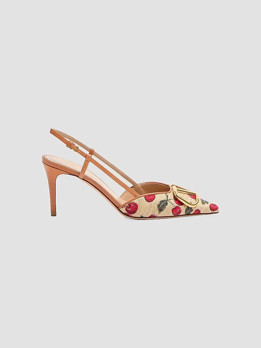 VLogo Signature Slingback Pumps 80MM by Valentino