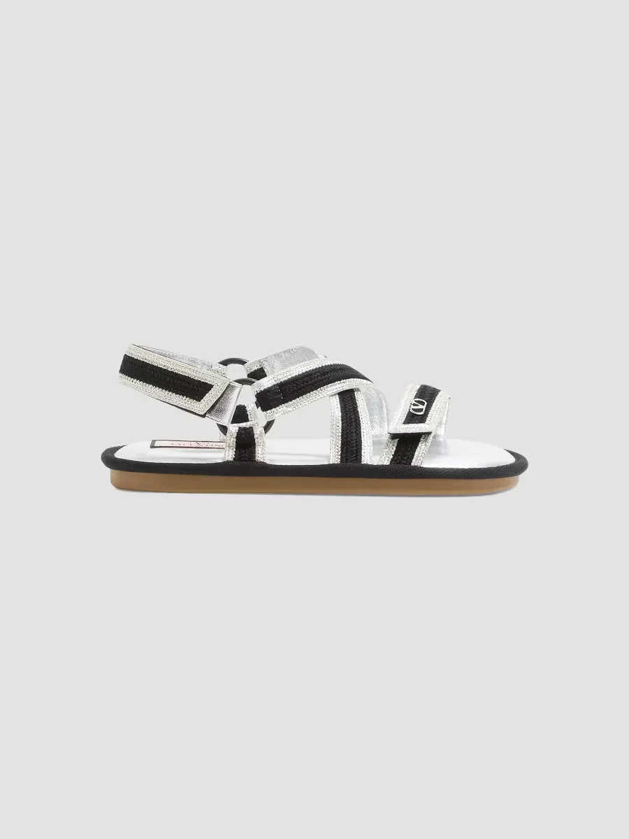 Lake Powell Sandals with Crochet Embroidery by Valentino