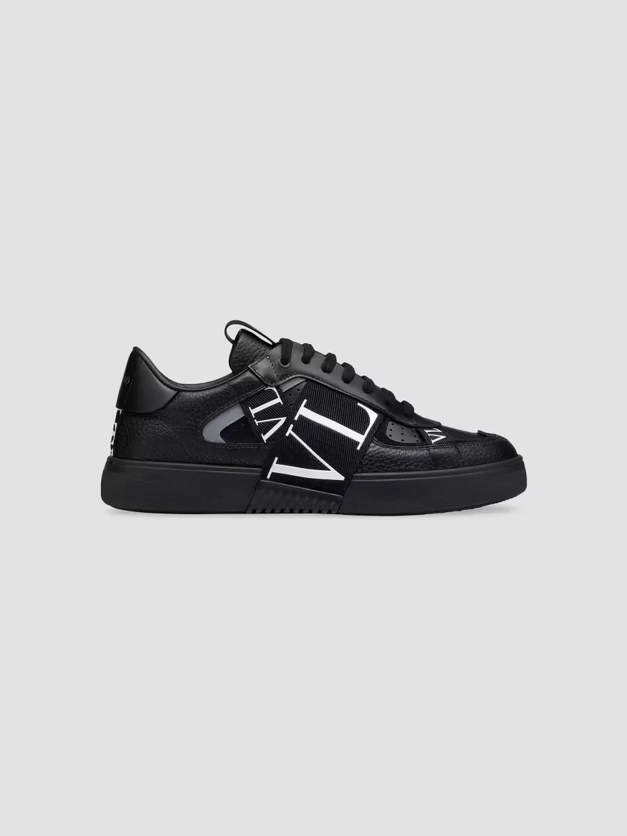 Low-Top Calfskin VL7N Sneakers with Bands by Valentino