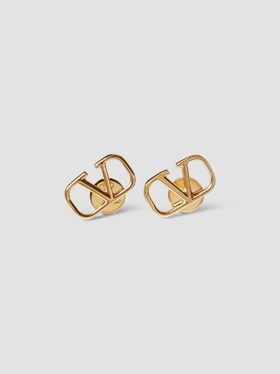 VLogo Signature Metal Earrings by Valentino