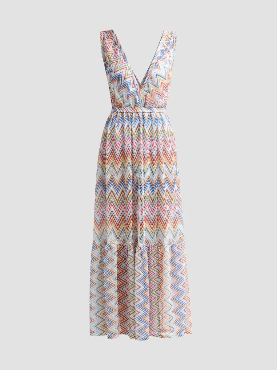 ZigZag V-Neck Maxi Dress by Missoni