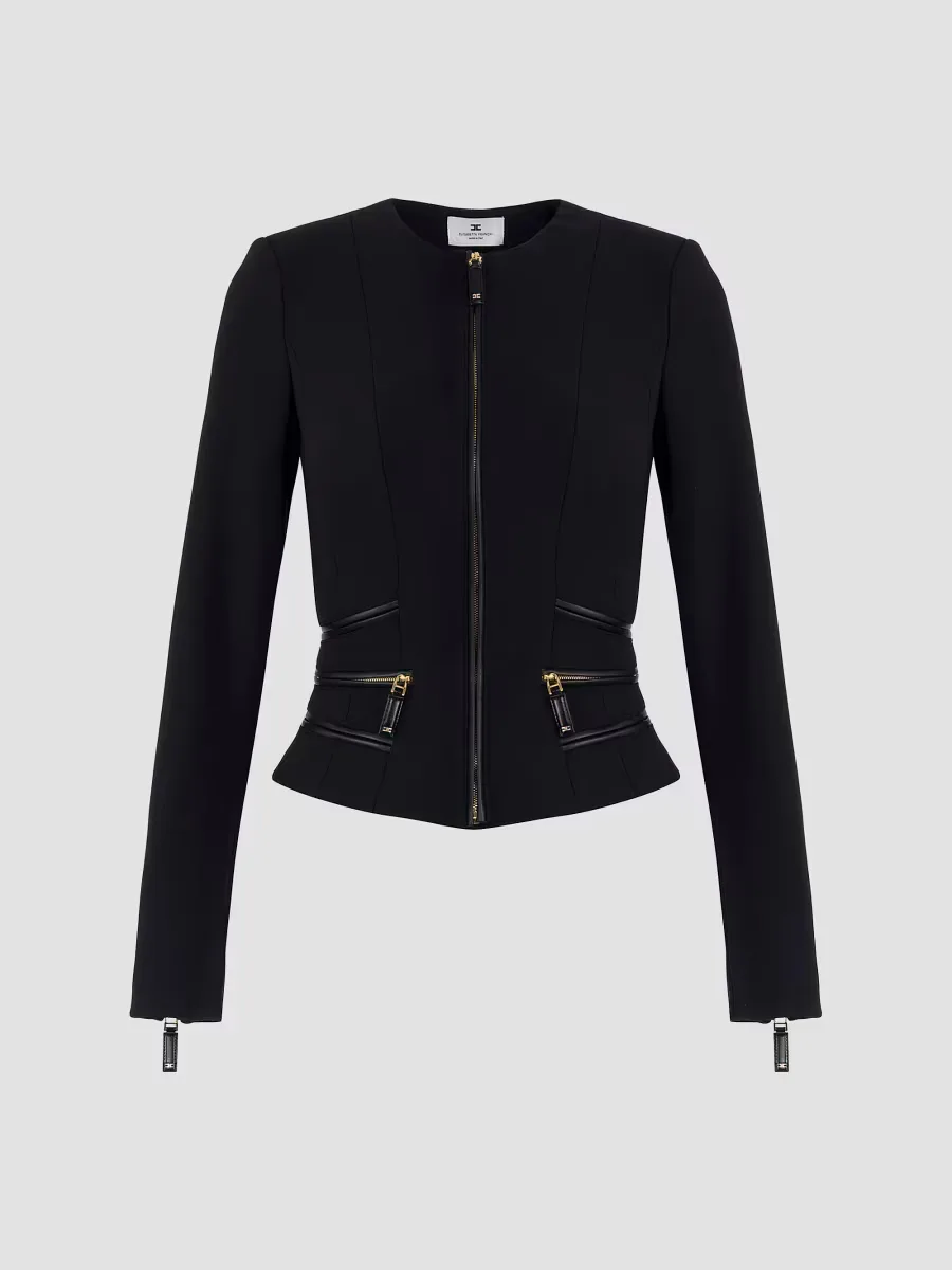 Double-Layer Crpe Jacket by Elisabetta Franchi
