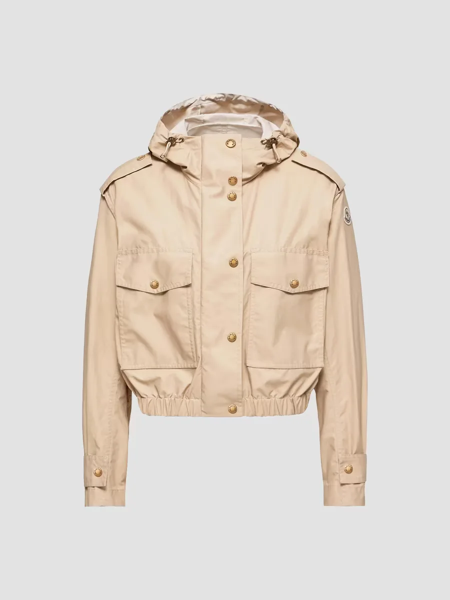 Carex Jacket in Cotton Blend Poplin by Moncler