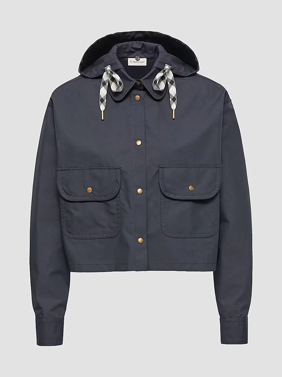 Shacket in Cotton Blend by Moncler