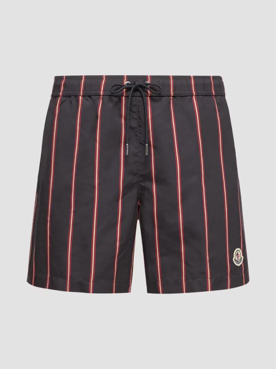 Swim Trunks with Stripes by Moncler