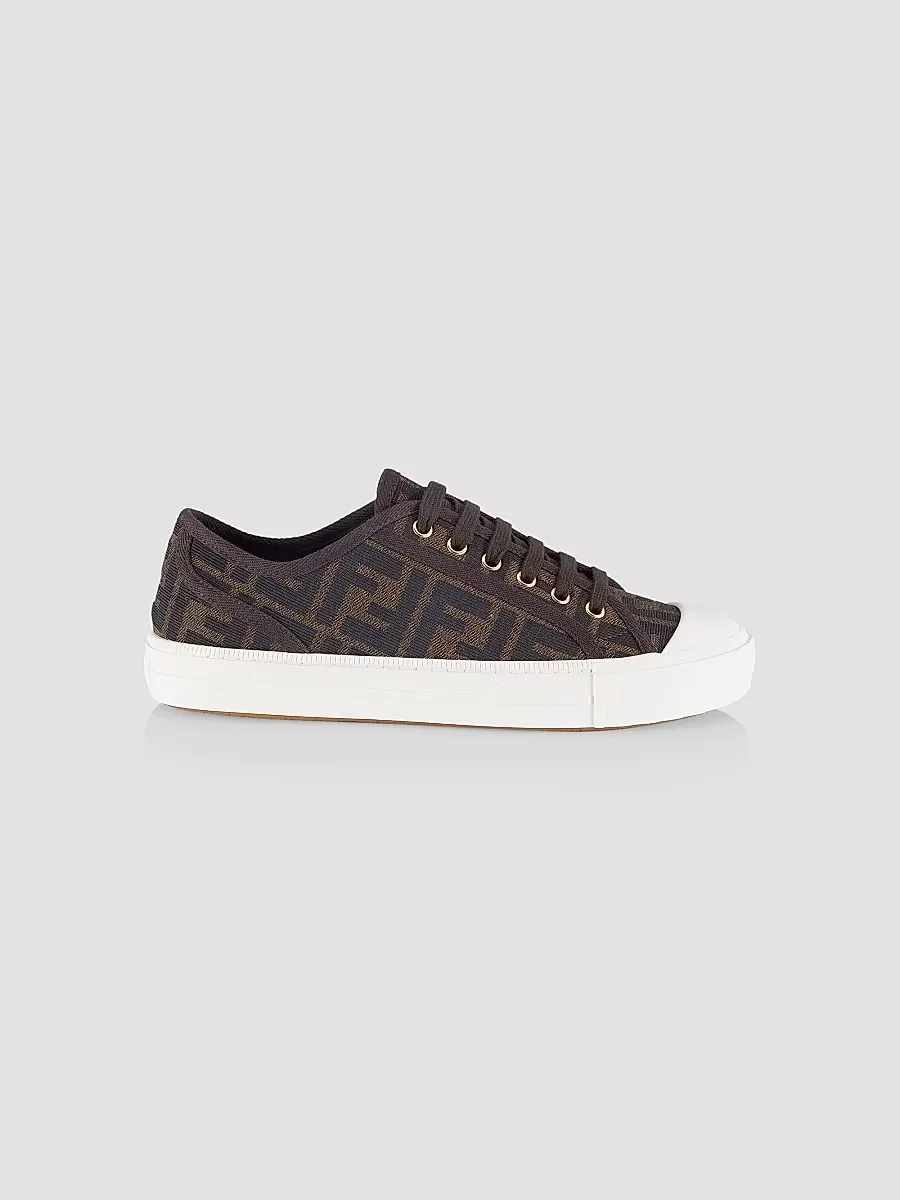 FF Logo Low-Top Sneakers by FENDI