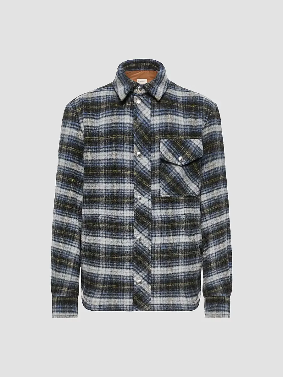 Shirt Jacket in Wool by Moncler