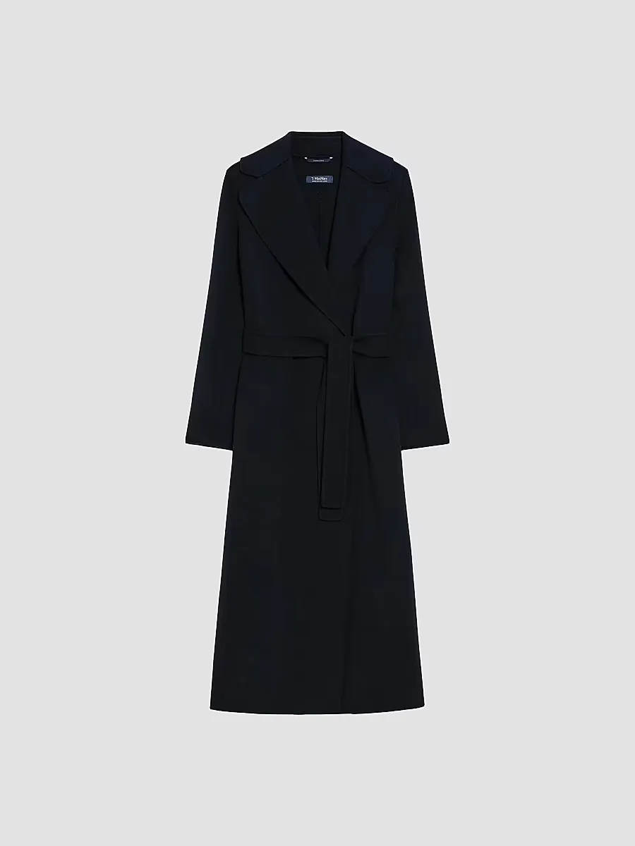 Poldo Wool Belted Wrap Coat by Max Mara