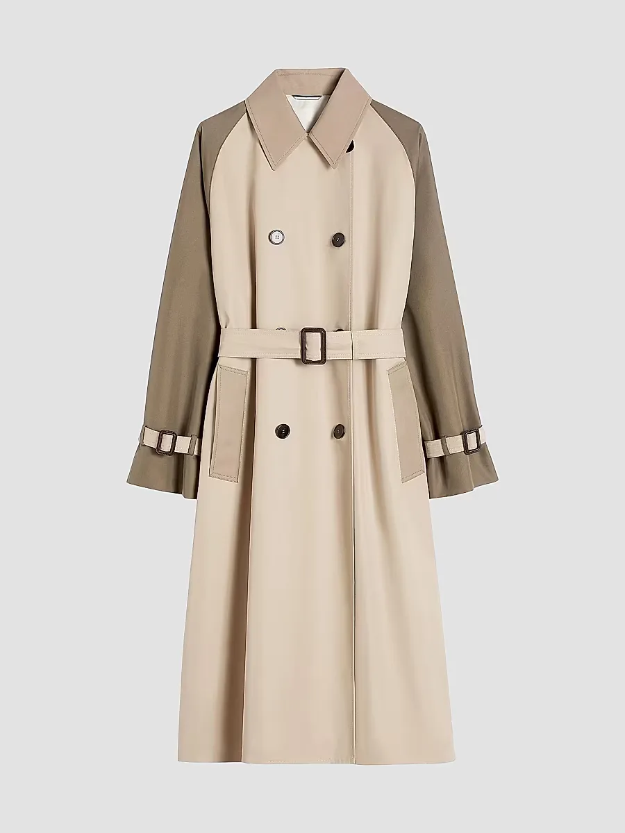 Weekend Max Mara Reversible Water Repellent Gabardine Trench Coat by Max Mara